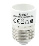 Somogyi Home E14/E27 foglalatátalakító adapter, max. 2 A, E14_E27 (E14_E27)