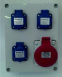 Famatel S. A Szerelt ipari doboz 3074, 1db 5P 16A, 3 db HT IP44, 3070_1, Famatel S. A (3070_1)
