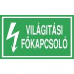  Öntapadó vinil matrica 60x100mm zöld - Világítási főkapcsoló (ATZ33001)