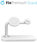 FixPremium - MagSafe Stand 3v1 pentru iPhone, Apple Watch & AirPods, alb - fix-shop - 165,00 RON