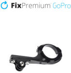 FixPremium - Titularul pe o bicicletă/motocicletă pentru GoPro, negru