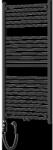 Mexen Mars radiator electric 1200 x 600 mm, 600 W, negru - W110-1200-600-2600-70 (W110-1200-600-2600-70)
