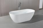 Erga Kaia, szabadon álló kád 170x75 cm + leeresztő csavar, fehér fényes, ERG-Kaia-170075-WH-WH (ERG-KAIA-170075-WH-WH)