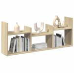 vidaXL sonoma tölgy színű szerelt fa faliszekrény 100 x 18 x 40 cm (854798) - vidaxl