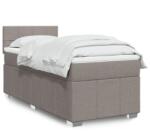vidaXL tópszínű szövet rugós ágy matraccal 100 x 200 cm (3289283)