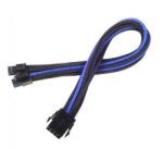 SilverStone 8-Pin EPS - 4+4-Pin ATX/EPS hosszabbító - 300mm fekete/kék