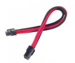 SilverStone 6-Pin PCIe - 6-Pin PCIe hosszabbító - 250mm fekete/piros