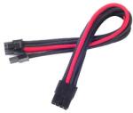 SilverStone 8-Pin EPS - 4+4-Pin hosszabbító - 250mm fekete/piros