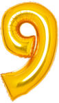 Amscan 9 - es midi szám fólia lufi - arany 66 cm