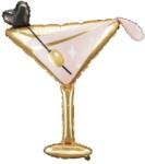 PartyDeco Fólia lufi - Martini pohár 126 x 93 cm