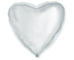 Flexmetal Fólia lufi szatén szív ezüst 46 cm