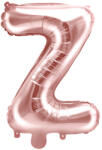 PartyDeco Z betű mini fólia lufi - rózsaszín arany 35cm