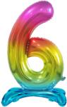Godan Talpas álló fólia lufi 6-os szivárvány 74 cm