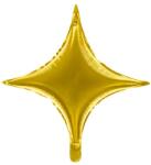 PartyDeco Fólia lufi - Csillag, arany 45 cm