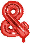 PartyDeco & szimbólum mini fólia lufi - piros