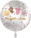 Premioloon Fólia lufi kör rózsaszín - Megérkeztem