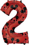 Amscan 2-es midi szám fólia lufi - Mickey Mouse 66 cm