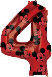 Amscan 4-es midi szám fólia lufi - Mickey Mouse 66 cm