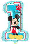 Amscan 1. születésnap Mickey fólia lufi 48 x 71 cm