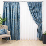 Hiko Set 2 draperii catifea imprimata, Hiko Comfy Cloud Blue, cu rejansa - hiko - 314,50 RON