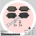 ZIMMERMANN set placute frana, frana disc ZIMMERMANN 26372.155. 2 (26372.155.2)