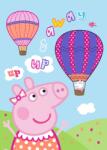  Peppa Malac Hot Air Balloon polár takaró 100x140cm - szukits