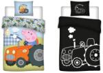  Peppa malac Tractor sötétben világító gyerek ágyneműhuzat 100x135cm, 40x60cm (BRM007345)