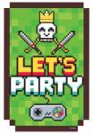  Játék Game On party meghívó 6 db-os