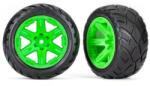 Traxxas колело 2.8", диск RXT зелен, гума Anaconda (4WD преден/заден, 2WD преден) (2)