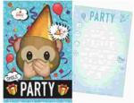  Emoji Blue Party Meghívó (ARJ008031J) - szukits