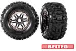 Traxxas колело 2.9/3.8", диск черен хром, гума Sledgehammer All-Terrain belted (2)