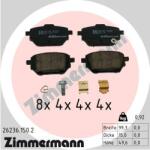 ZIMMERMANN set placute frana, frana disc ZIMMERMANN 26236.150. 2 (26236.150.2)