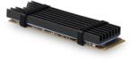 AXAGON CLR-M2L6 passzív M. 2 SSD hűtőborda fekete (CLR-M2L6) - firstshop
