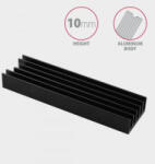 AXAGON CLR-M2L10 passzív M. 2 SSD hűtőborda fekete (CLR-M2L10) - aqua