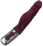  Csiklókaros G-pontos vibrátor Titanz 7" silicone rechargeable vibrator in rubine red