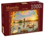 Magnolia 1000 db-os puzzle - Swans near Charles Bridge (3504) (3504)