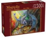 Magnolia 1500 db-os Mini puzzle - Blue Dragon and Treasure (3509) (3509)