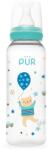 PUR BABY Biberon cu desen, verde, +3 luni, 250ml, PUR