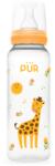 PUR BABY Biberon cu desen, galben, +3 luni, 250ml, PUR