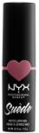 NYX Cosmetics Suède Matte Lipstick matt klasszikus rúzs rúzs 3.5 g árnyék 28 Soft Spoken