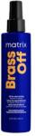 Matrix Brass Off All-In-One Toning Leave-In Spray öblítsét nem igénylő hajspray a nem kívánt réz altónusok semlegesítésére 200 ml nőknek