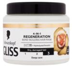 Schwarzkopf Gliss Regeneration 4-in-1 Hair Mask regeneráló hajpakolás száraz és sérült hajra 400 ml nőknek