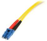 StarTech SMFIBLCSC4 Optikai Patch Kábel - LC-SC Duplex, 4 m, Sárga