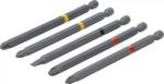 BGS technic 9-4832 bitkészlet (1/4" 110 mm PH/PZ/SL), 5 részes (9-4832)