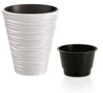 Prosperplast Ghiveci de flori SAND + depozit alb 38, 8 cm