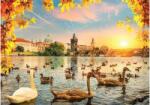 Magnolia 3504 - Swans near Charles Bridge - 1000 db-os puzzle (3504)