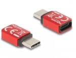Delock Adaptor USB type C Data Blocker T-M 240W Rosu, Delock 60689 (60689)