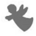  Mintalyukasztó 38mm Angyal