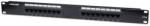 MANHATTAN Patch panel - CAT5e UTP patch panel, 16 portos, 1U, Fekete (513548) - pixel
