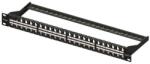 EQUIP Keystone Patch Panel - 769248 (48 port, Cat6, 1U, árnyékolatlan, fekete) (769248) - pixel